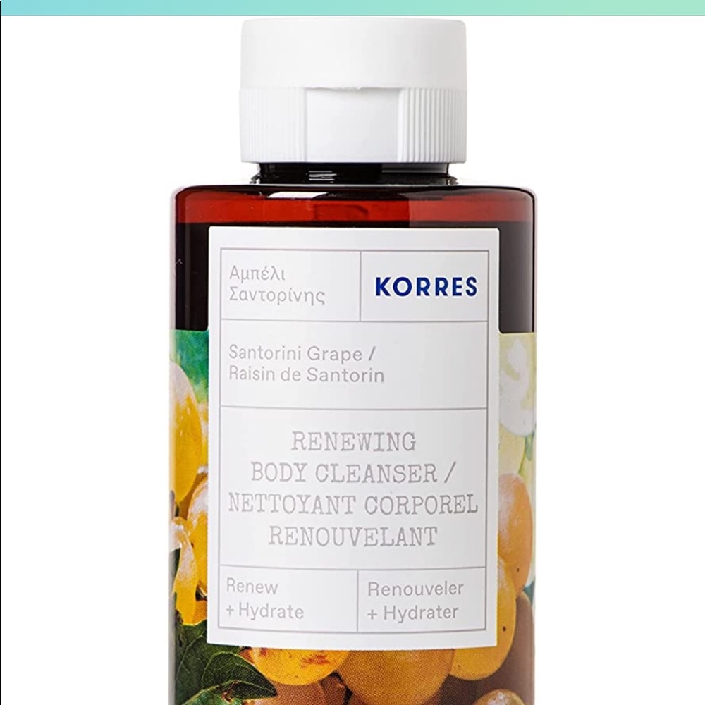 NWT- Korres Santorini Grape Renewing Body Cleanser